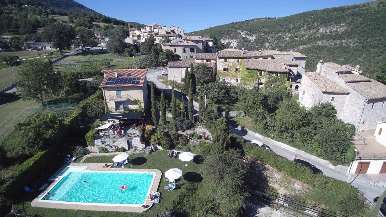 Agriturismo Roccagelli Vallo di Nera Exteriör bild