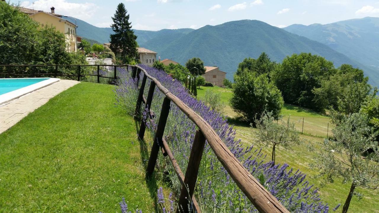 Agriturismo Roccagelli Vallo di Nera Exteriör bild